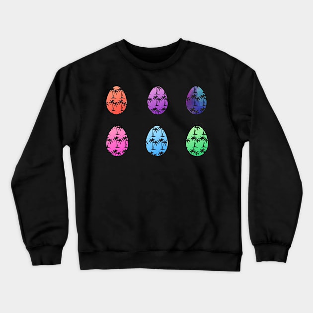 Bright Tropical Easter Eggs Crewneck Sweatshirt by Felicity-K